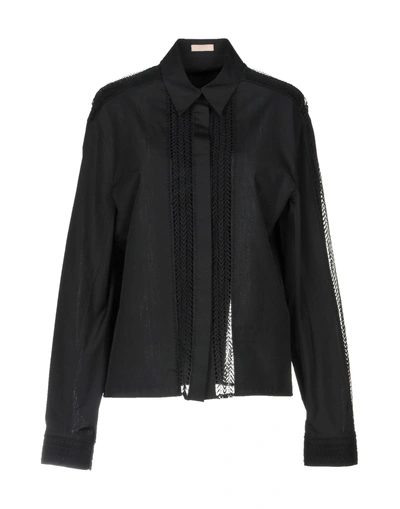 Shop Alaïa Lace Shirts & Blouses In Black