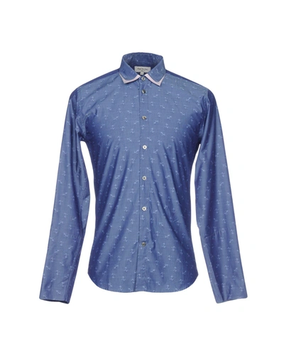 Shop Paul & Joe Solid Color Shirt In Blue