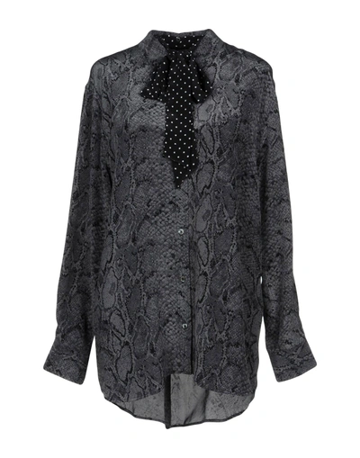 Shop Kate Moss Equipment Patterned Shirts & Blouses In Grey