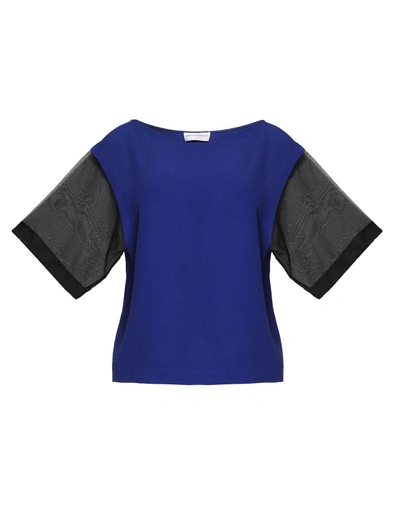 Shop Amanda Wakeley Blouse In Blue