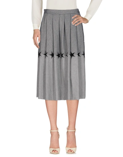 Shop The Editor 3/4 Length Skirts In Grey