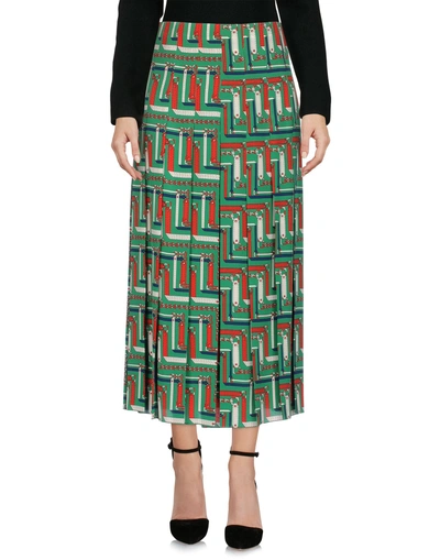 Shop Gucci Midi Skirts In Green