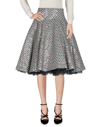 Shop Ashish Knee Length Skirt In Grey