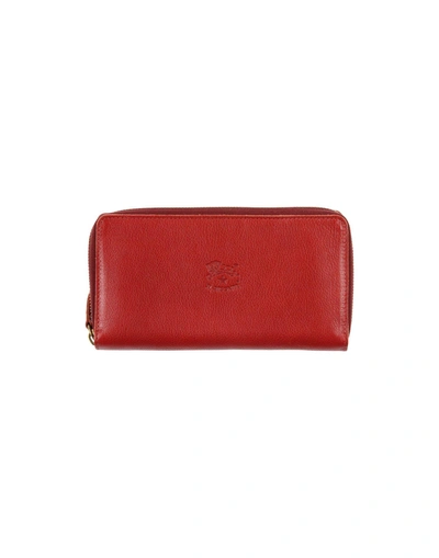 Shop Il Bisonte Wallet In Brick Red