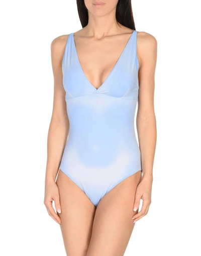 Shop Melissa Odabash One-piece Swimsuits In Sky Blue