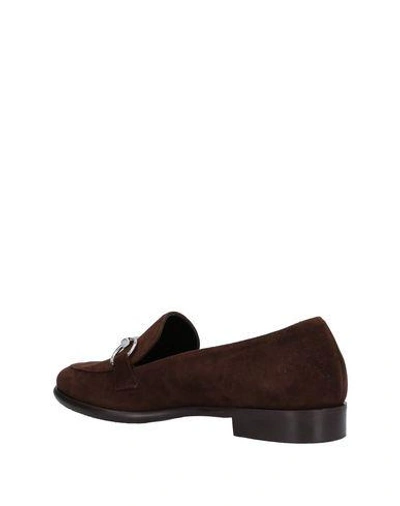 Shop Anna F Loafers In Dark Brown