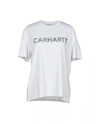 Shop Carhartt T-shirts In Light Grey