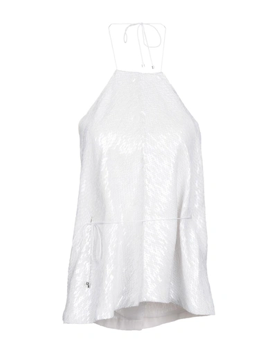 Shop Kaufmanfranco Silk Top In White