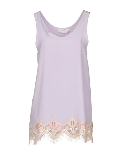 Shop Chloé Evening Top In Lilac
