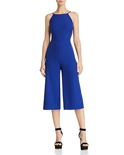 Shop Fore Tie-back Cropped Jumpsuit In Royal