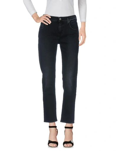 Shop 7 For All Mankind Denim Pants In Steel Grey