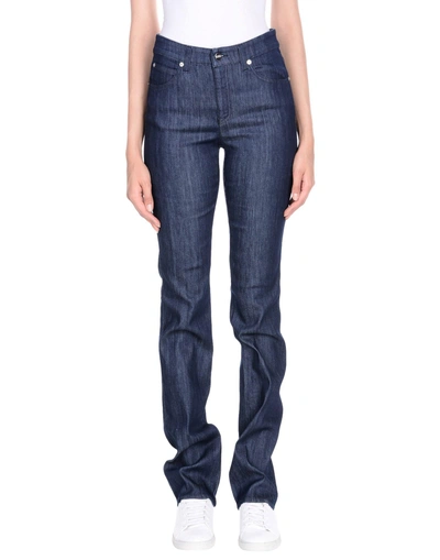 Shop Armani Collezioni Woman Jeans Blue Size 28 Cotton, Polyamide, Elastane
