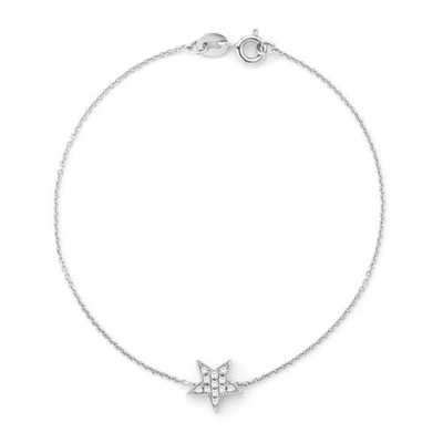 Shop Dana Rebecca 14ct White Gold Star Bracelet