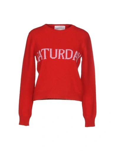Shop Alberta Ferretti Sweaters In Red