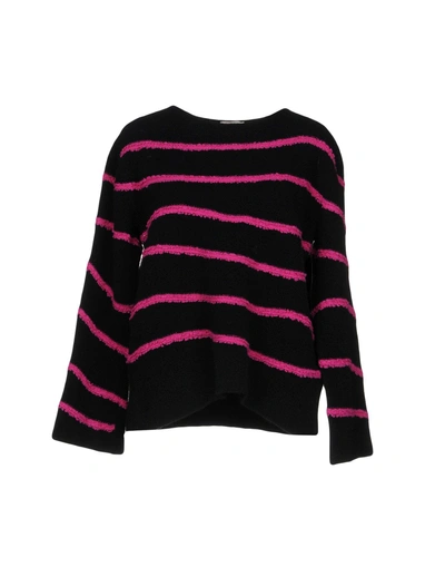 Shop Armani Collezioni Sweaters In Black