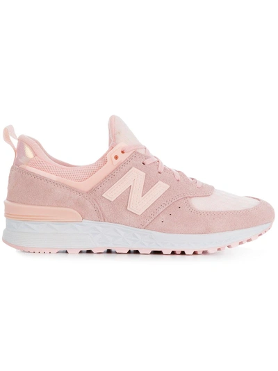 Shop New Balance Low-top 574 Sneakers In Pink & Purple