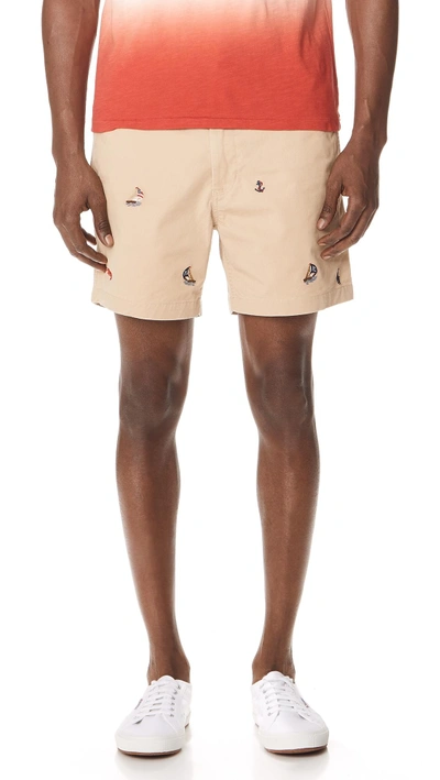 Shop Polo Ralph Lauren Cotton Stretch Twill Shorts In Coastal Beige