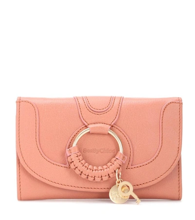 Shop See By Chloé Hana Leather Wallet In Pink