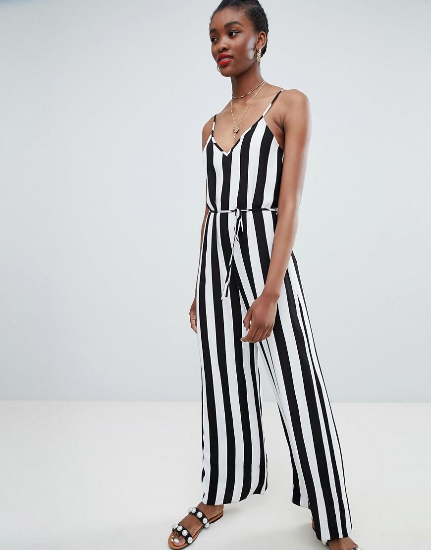 new look striped jumpsuit
