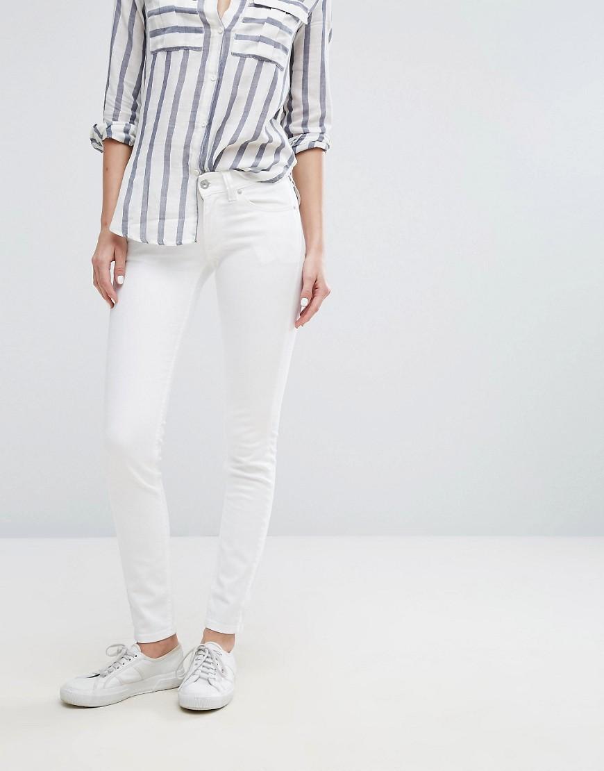 Tommy Jeans Tommy Hilfiger Denim Sophie Low Rise Stay White Skinny Jean -  White | ModeSens