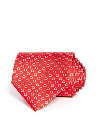 Shop Ferragamo Gancini Classic Tie In Red