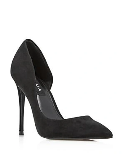 Shop Aqua Women's Dion Half D'orsay High-heel Pumps - 100% Exclusive In Black