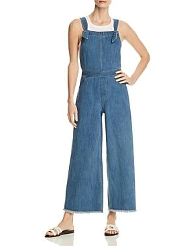 Shop Elizabeth And James Jennette Denim Jumpsuit In Medium Denim