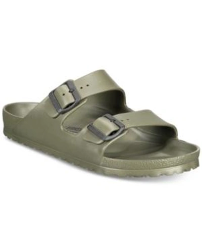 Shop Birkenstock Men's Arizona Essentials Sandals From Finish Line In Green