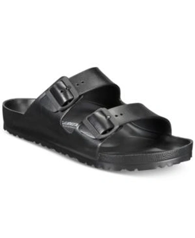 Shop Birkenstock Men's Arizona Essentials Sandals From Finish Line In Black/brown