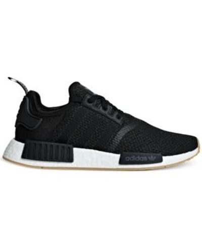 Shop Adidas Originals Adidas Men's Nmd R1 Casual Sneakers From Finish Line In Core Black / Core Black /