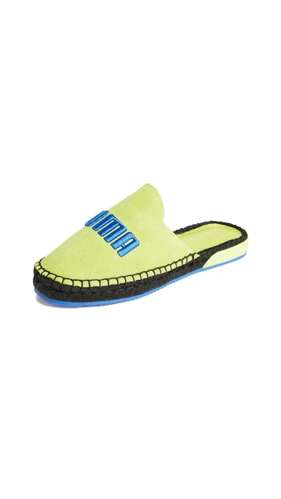 Shop Puma X Fenty Espadrilles In Sulphur Spring/drizzle Blue