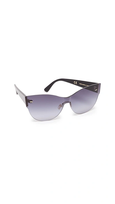 Shop Super Sunglasses Kim Screen Sunglasses In Black/grey