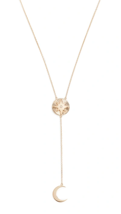 Shop Jennifer Zeuner Jewelry Iris Millie Necklace In Yellow Gold