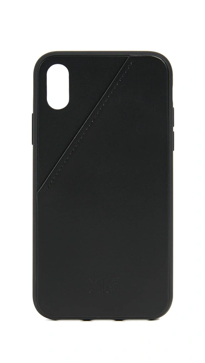 Shop Native Union Clic Card Iphone X Case In Black