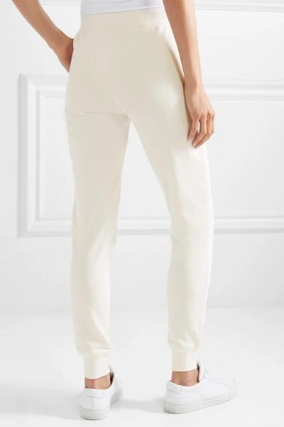Shop Atm Anthony Thomas Melillo French Cotton-terry Track Pants In Cream