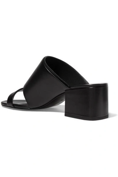 Shop 3.1 Phillip Lim / フィリップ リム Cube Cutout Leather Mules In Black