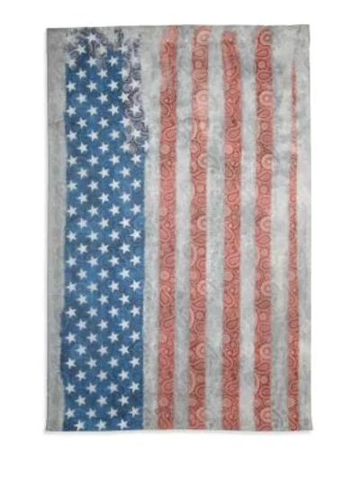 Shop Roda Usa Flag Scarf In Multicolor