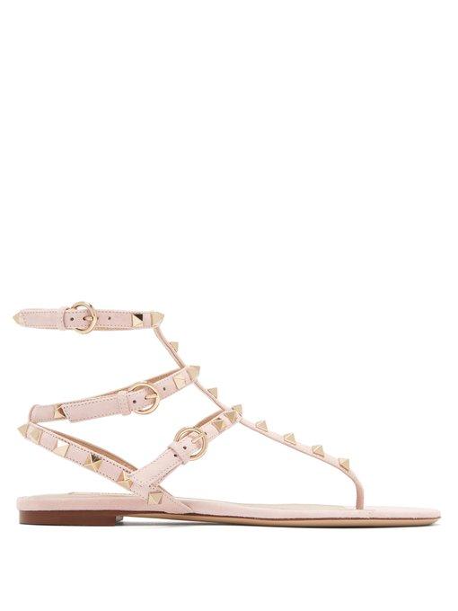 light pink flat sandals