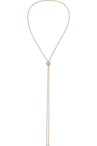 Shop Piaget Possession 18-karat Rose Gold Diamond Necklace
