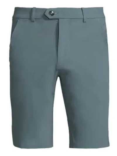 Shop Greyson Classic Shorts In Slate
