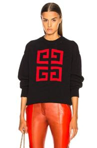 Shop Givenchy Cotton 4g Sweater In Blue