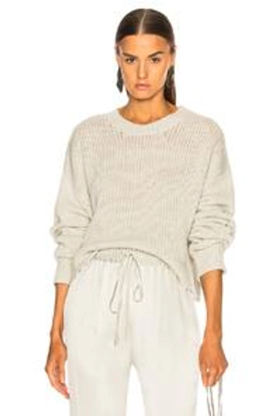 Shop Sablyn Mercy Cropped Chunky Sweater In Gray