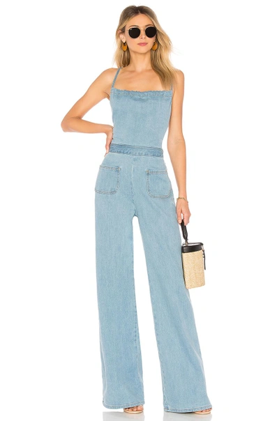Shop Stoned Immaculate Jean Genie Jumpsuit In Blue. In Topanga