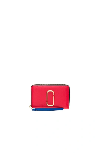 Marc Jacobs Snapshot Compact Wallet In Red