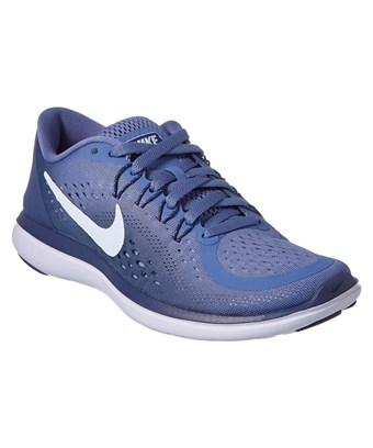 nike flex 2017 rn blue running shoes