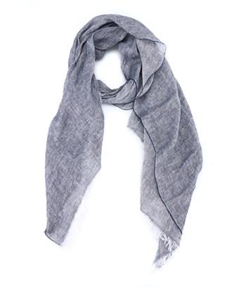grey linen scarf
