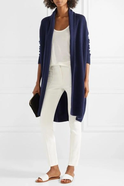 Shop The Row Elado Cashmere And Silk-blend Cardigan In Blue