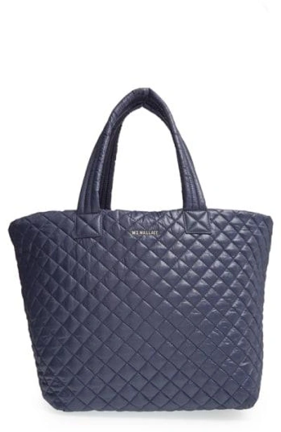 Shop Mz Wallace Large Metro Tote - Blue In Navy