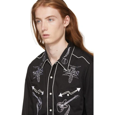 Shop Takahiromiyashita The Soloist Black Rock N Roll Shirt In 1 Black