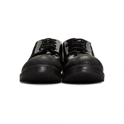 Shop Marsèll Marsell Black Patent Zucca Zeppa Derbys In 1666 Bl